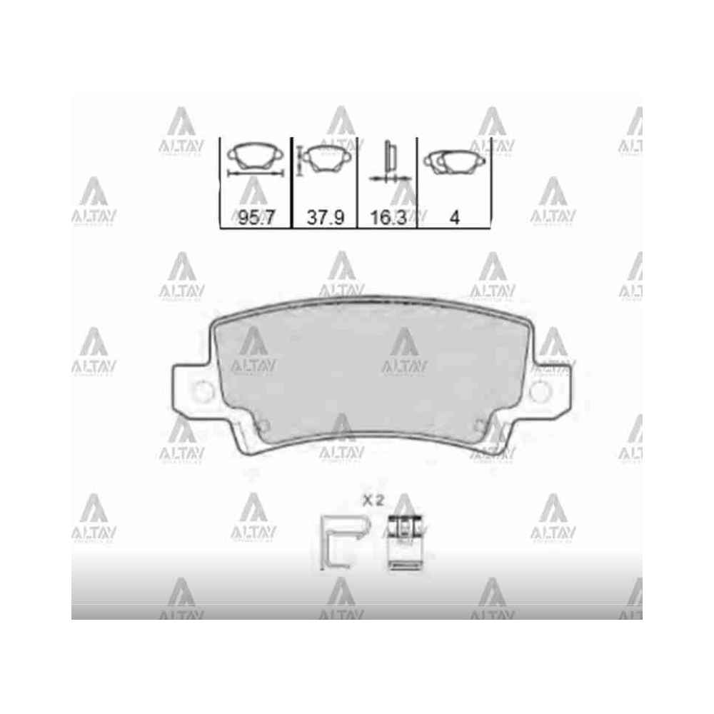  Corolla 02-06 Disk Arka Fren Balata - DEL-LP1864 - 04466-02020 