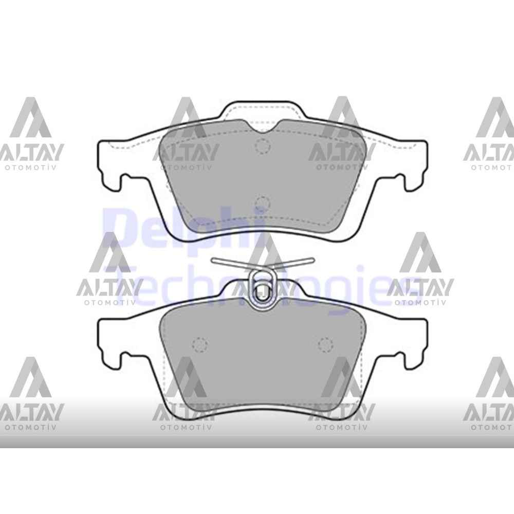  Mazda 3 03-11 Primera 03- C5 C-Max Focus Vectra C S-40 C-70 Disk Arka Fren Balata DEL-LP1958 