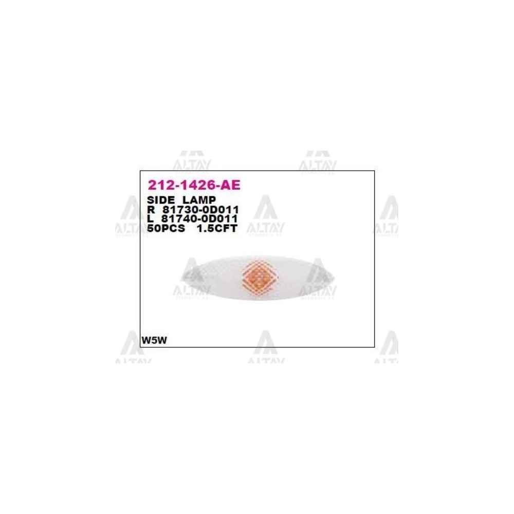 Toyota Uyumlu Yaris 1999-2005 Sol Camurluk Sinyali 81740-52010