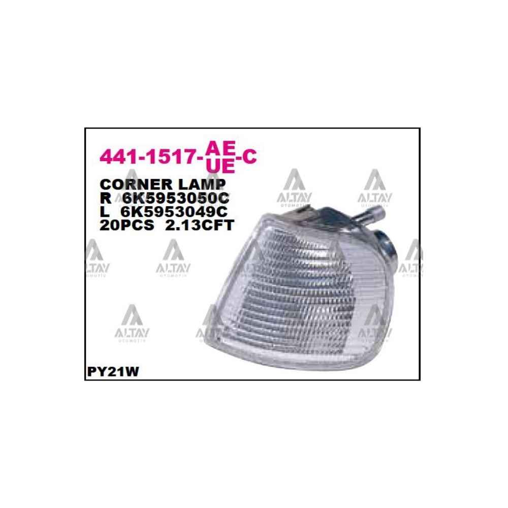Poloclassic Caddy ibiza 97-00 Beyaz Sol Sinyal Lambası - DPO-441-1517L-UE-C - 6K5953049C 
