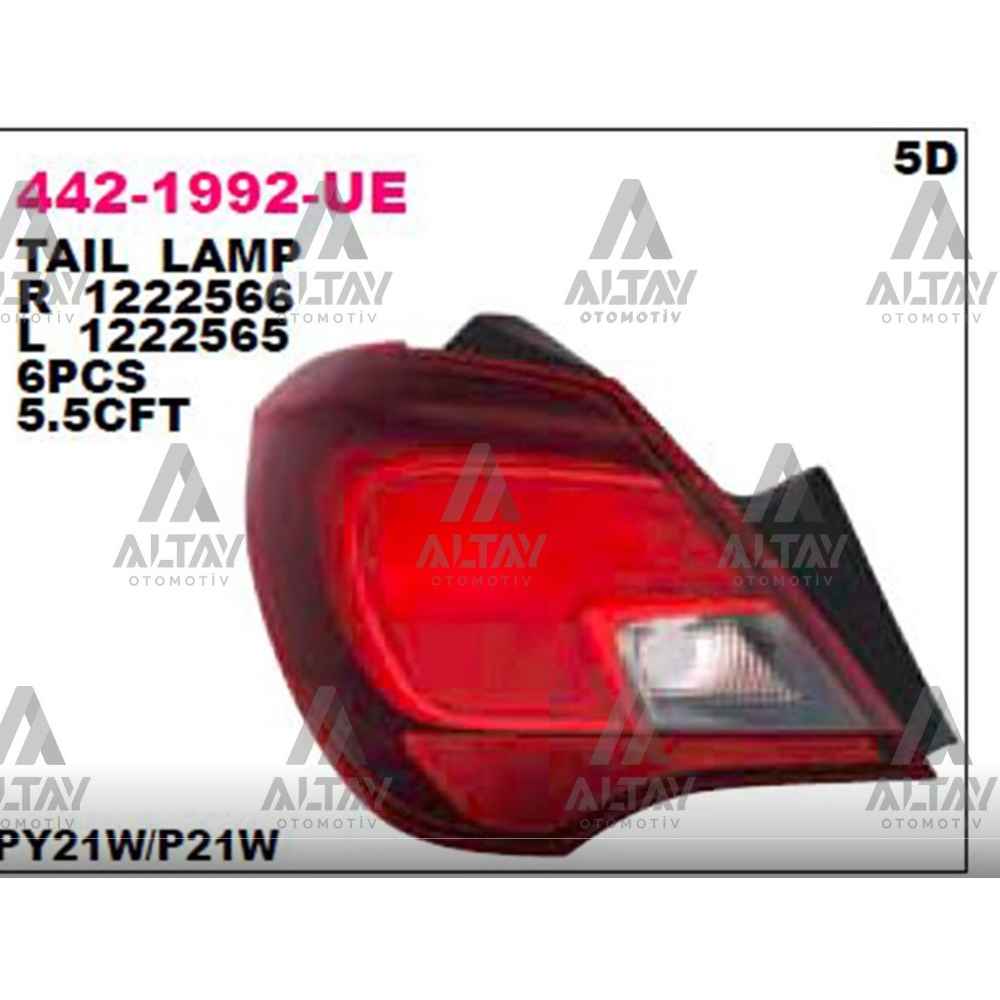 Dış Corsa E 15- Sol Stop Lambası - DPO-442-1992L-UE - 1222565 
