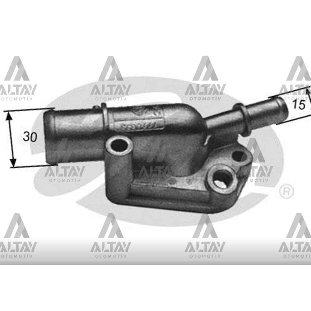 Palio-Albea 1.4İ-1.6İ 8V Termostat 87°C - GATES-TH09287G1 - 7778655 