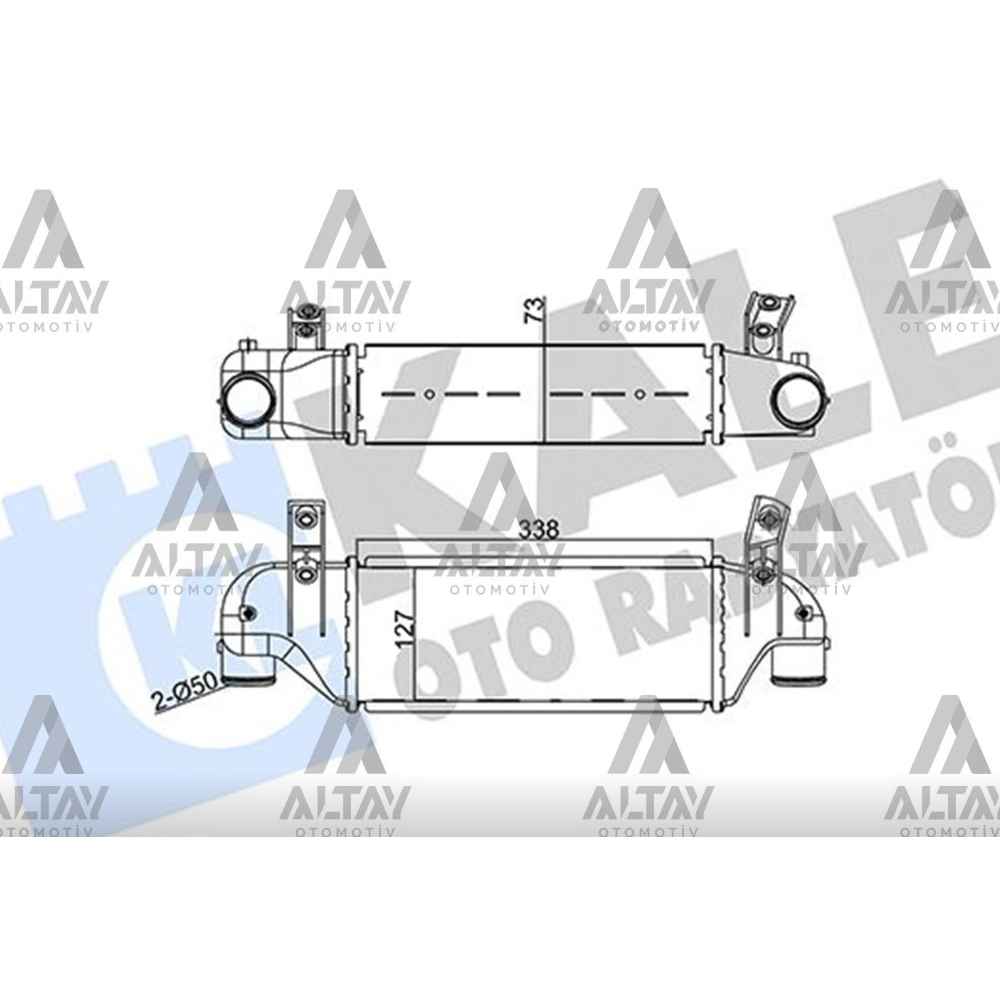 Focus 98- 1.8 Tdci Turbo Radyatör intercooler - KLE-346500 - 1671439 