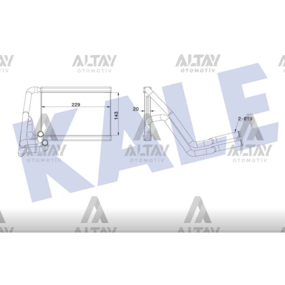 İx-35 10-15 Sportage 11-15 Kalorifer Radyatörü - KLE-347340 - 97138-2Y000 