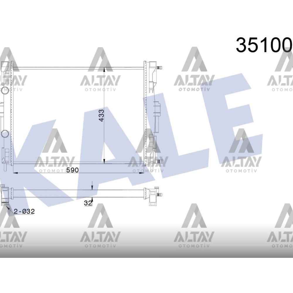 Megane Scenıc Grand Scenıc 03- Mekanik Radyatör Su - 8200115541 