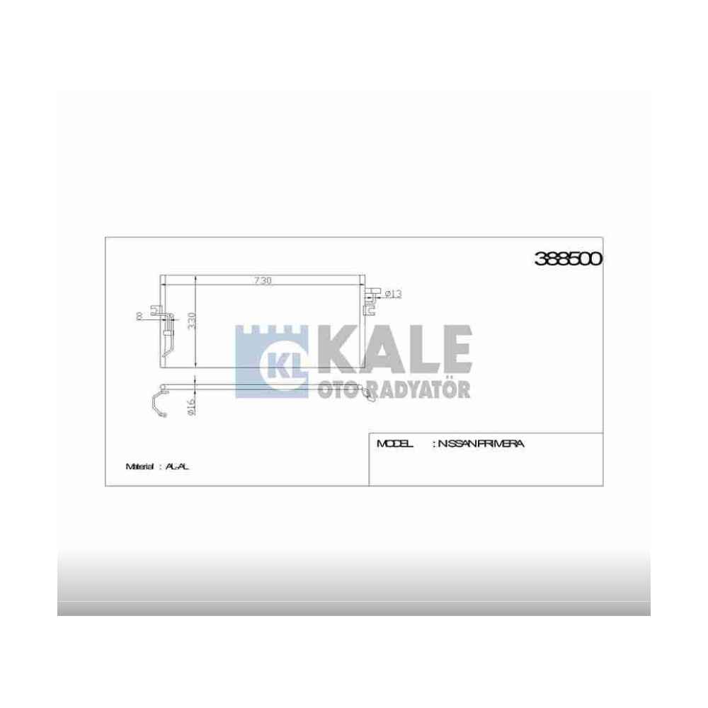 Primera 97-01 Klima Radyatör - KLE-388500 - 92110-2F005 