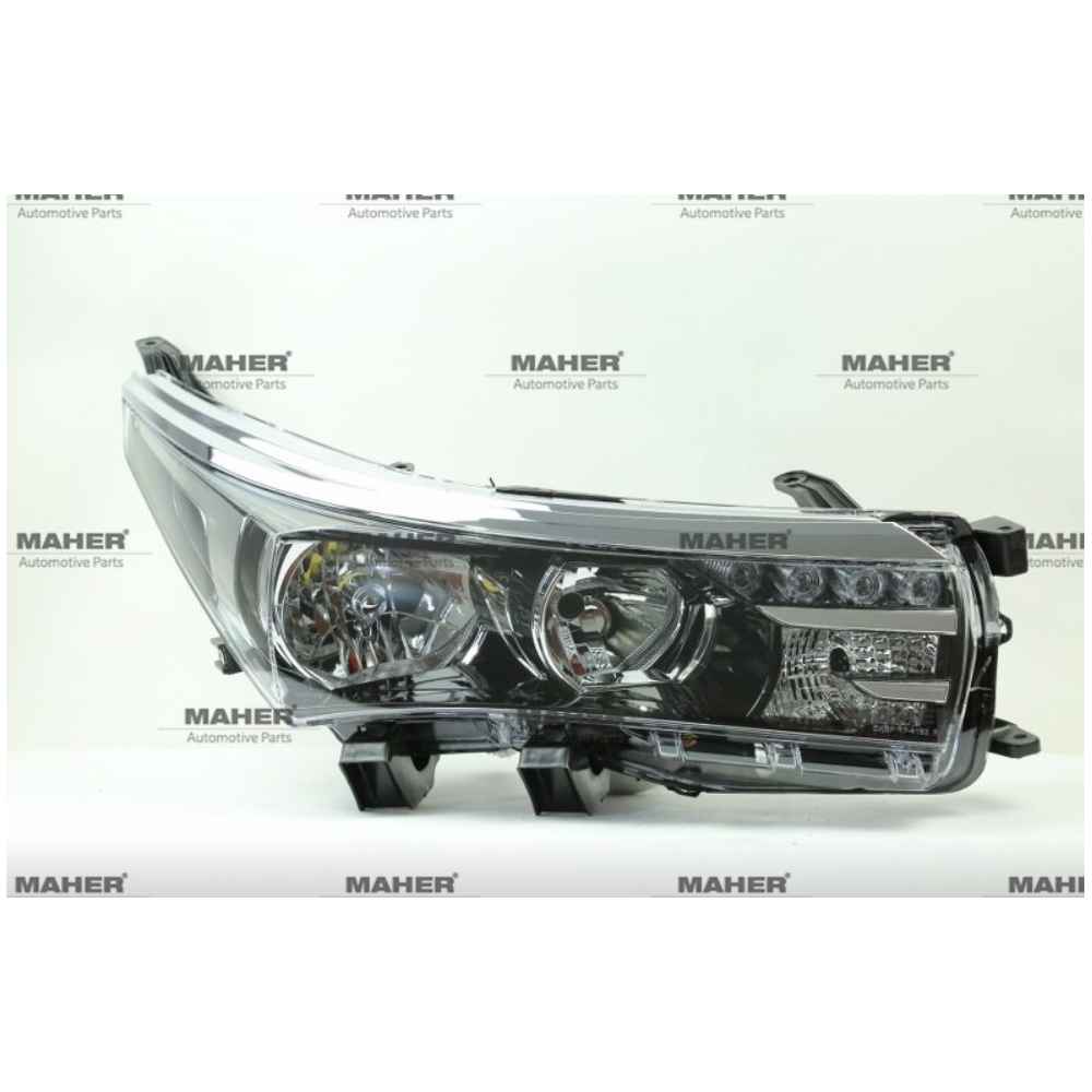 Corolla Uyumlu 13-15 Motorlu Ledli Siyah Sağ Far - MHR-14377 - 81130-02E70