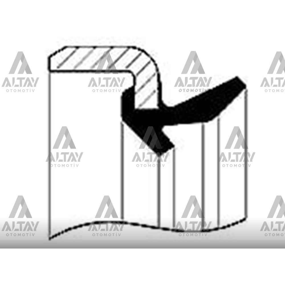 Renault-12 48.70X58X9.10 Arka Keçe Teker Porya Aks - SKT-045618-P - 045618-P 